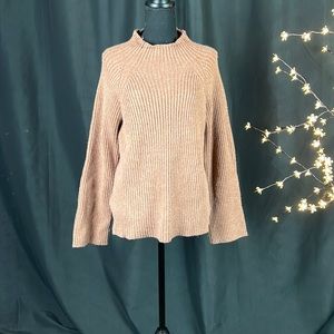 A New Day Burnt Orange Mock Sweater